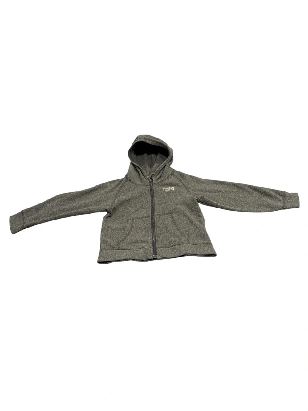 The North Face Toddler Hooded Full-Zip Lightweight Jacket - Heather Gray